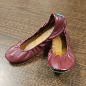 Tieks Ballet Flats – Burgundy Leather – Size 6